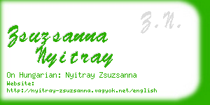 zsuzsanna nyitray business card